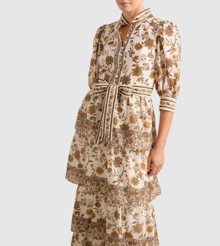 forever new  VIENNA Layered Midi Dress for Women | Best Price UAE